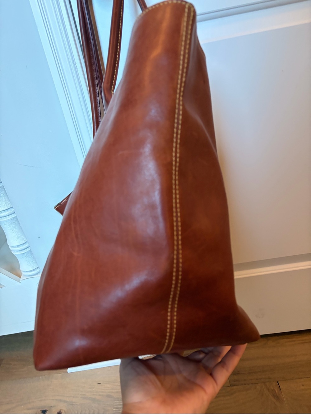 Dooney & Bourke Large Florentine Russel Tote in Chestnut - Picture 9 of 15